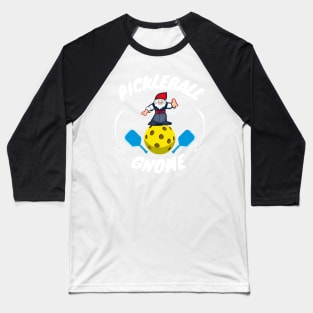 Pickleball Gnome Baseball T-Shirt